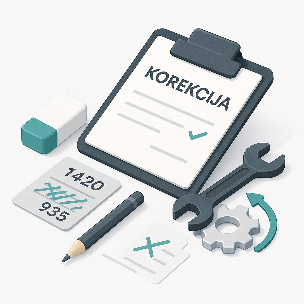  Vienkartinė įmonės registrų duomenų korekcija