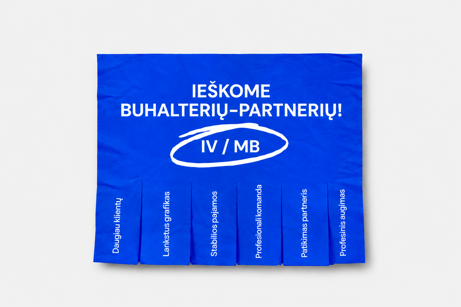 Ieškome buhalterių partnerių